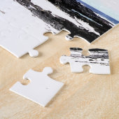 Pop Art Hawaii Island Travel Beach Palm Treins Legpuzzel (Zijkant)