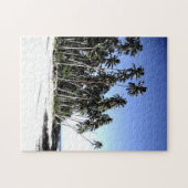 Pop Art Hawaii Island Travel Beach Palm Treins Legpuzzel (Horizontaal)