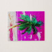 Pop Art Hawaii - Travel Beach Palm Tree Legpuzzel (Horizontaal)