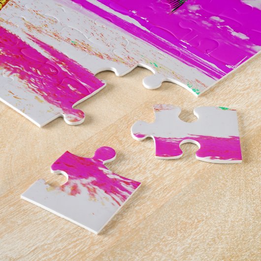 Pop Art Hawaii - Travel Beach Palm Tree Legpuzzel (Zijkant)