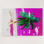 Pop Art Hawaii - Travel Beach Palm Tree Legpuzzel (Horizontaal)