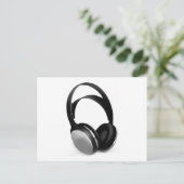 Pop Art Headphone Briefkaart (Staand voorkant)