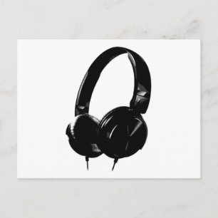 Pop Art Headphone Briefkaart