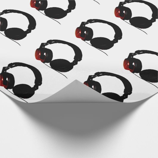 Pop Art Headphone Cadeaupapier (Hoek)