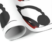 Pop Art Headphone Cadeaupapier (Rol Hoek)