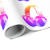 Pop Art Headphone Cadeaupapier (Rol Hoek)
