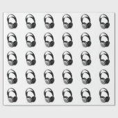 Pop Art Headphone Cadeaupapier (Vlak)