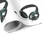 Pop Art Headphone Cadeaupapier (Rol Hoek)