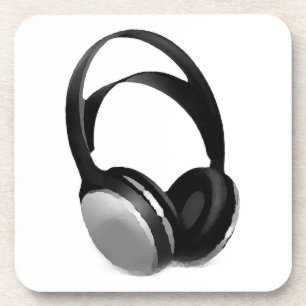 Pop Art Headphone Drankjes Onderzetter