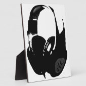 Pop Art Headphone Fotoplaat (Zijkant)