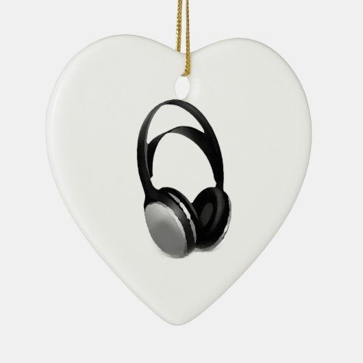 Pop Art Headphone Keramisch Ornament (Rechts)