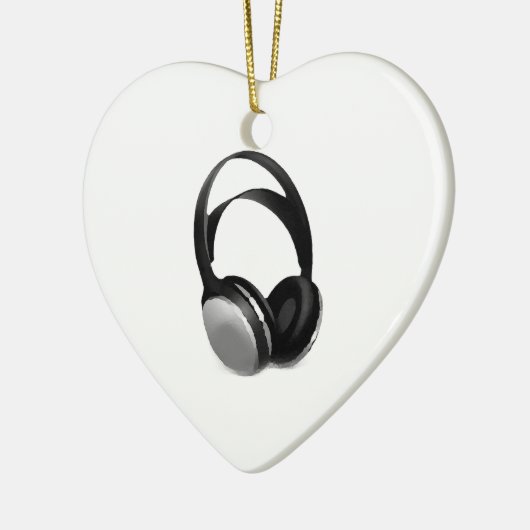 Pop Art Headphone Keramisch Ornament (Links)