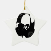 Pop Art Headphone Keramisch Ornament (Voorkant)