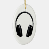 Pop Art Headphone Keramisch Ornament (Rechts)