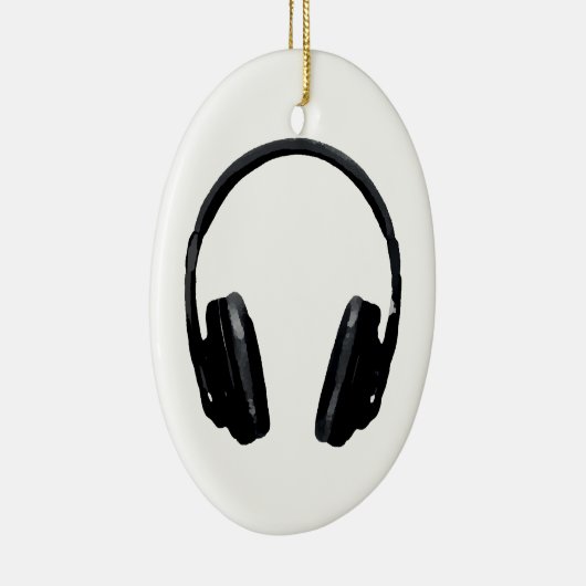 Pop Art Headphone Keramisch Ornament (Rechts)