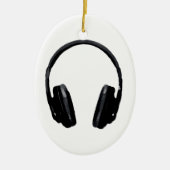 Pop Art Headphone Keramisch Ornament (Voorkant)