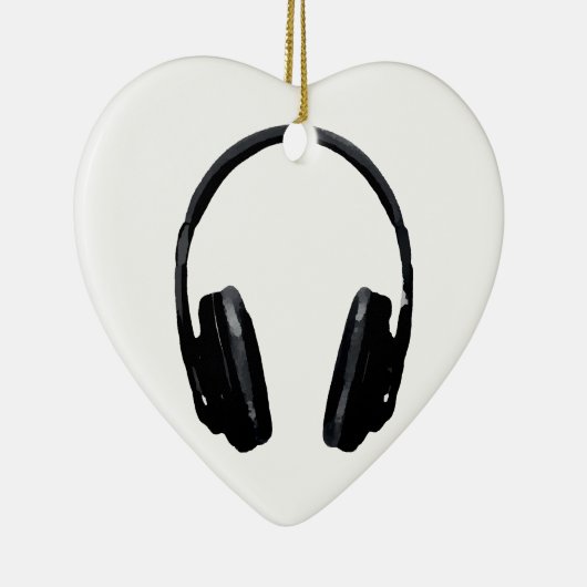 Pop Art Headphone Keramisch Ornament (Rechts)