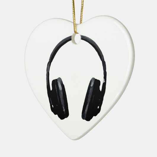 Pop Art Headphone Keramisch Ornament (Links)