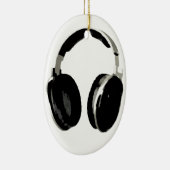 Pop Art Headphone Keramisch Ornament (Rechts)