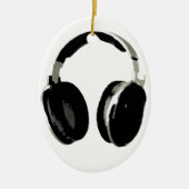 Pop Art Headphone Keramisch Ornament (Voorkant)