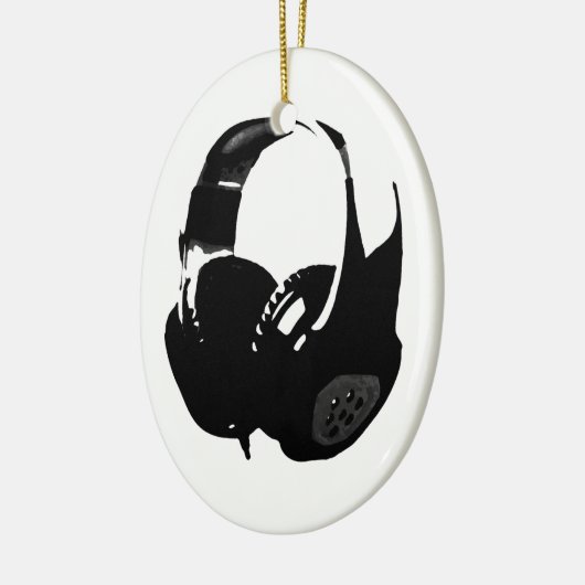 Pop Art Headphone Keramisch Ornament (Links)
