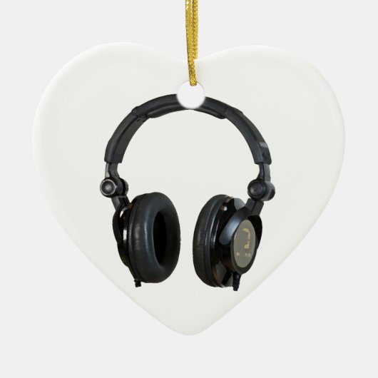 Pop Art Headphone Keramisch Ornament (Voorkant)