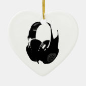 Pop Art Headphone Keramisch Ornament (Voorkant)
