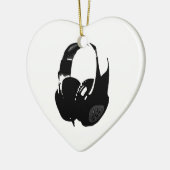 Pop Art Headphone Keramisch Ornament (Links)