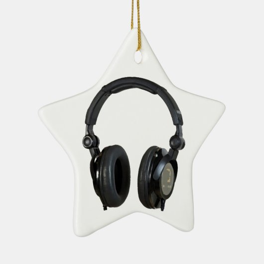 Pop Art Headphone Keramisch Ornament (Rechts)