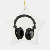 Pop Art Headphone Keramisch Ornament (Voorkant)