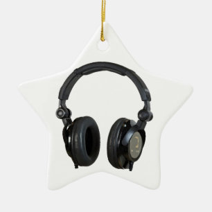 Pop Art Headphone Keramisch Ornament