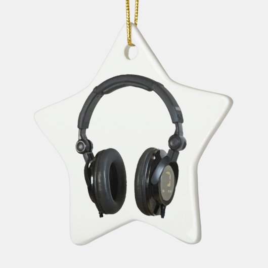 Pop Art Headphone Keramisch Ornament (Links)