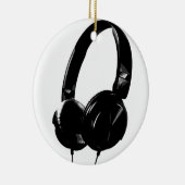 Pop Art Headphone Keramisch Ornament (Rechts)