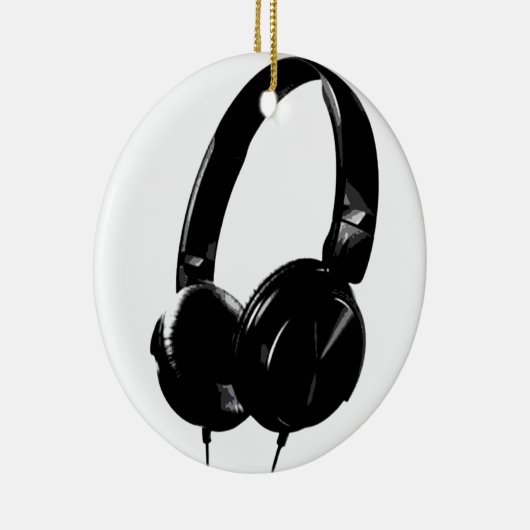 Pop Art Headphone Keramisch Ornament (Rechts)