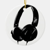 Pop Art Headphone Keramisch Ornament (Voorkant)