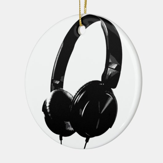 Pop Art Headphone Keramisch Ornament (Links)