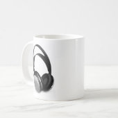 Pop Art Headphone Koffiemok (Voorkant links)