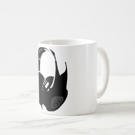 Pop Art Headphone Koffiemok (Voorkant rechts)