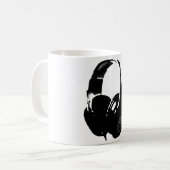 Pop Art Headphone Koffiemok (Voorkant links)