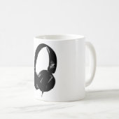 Pop Art Headphone Koffiemok (Voorkant rechts)