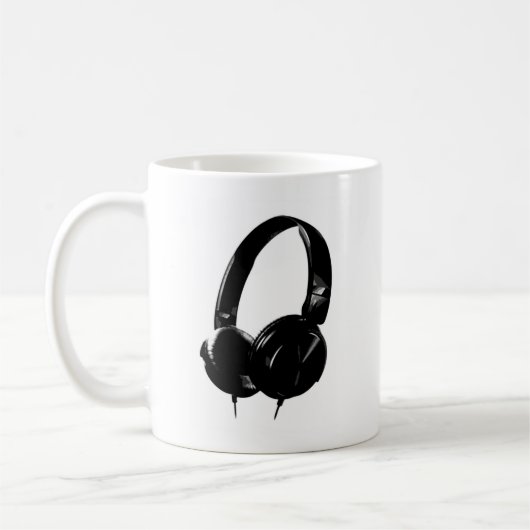 Pop Art Headphone Koffiemok (Links)