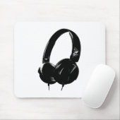 Pop Art Headphone Muismat (Met muis)