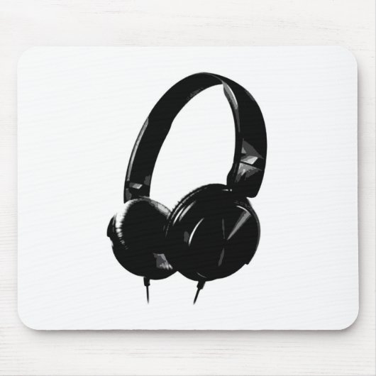 Pop Art Headphone Muismat (Voorkant)