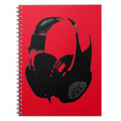 Pop Art Headphone Notitieboek (Voorkant)