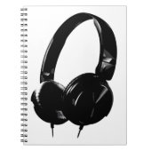 Pop Art Headphone Notitieboek (Voorkant)