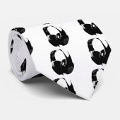 Pop Art Headphone Stropdas (Opgerold)