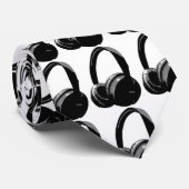 Pop Art Headphone Stropdas (Opgerold)