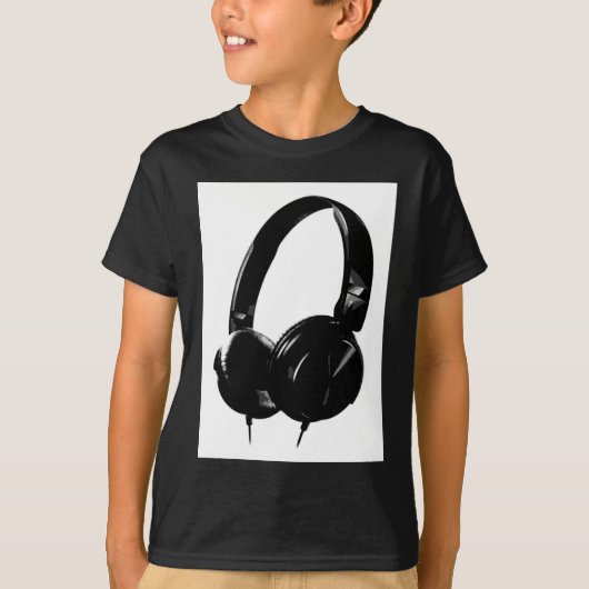 Pop Art Headphone T-shirt (Voorkant)
