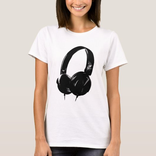 Pop Art Headphone T-shirt (Voorkant)