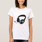 Pop Art Headphone T-shirt (Voorkant)